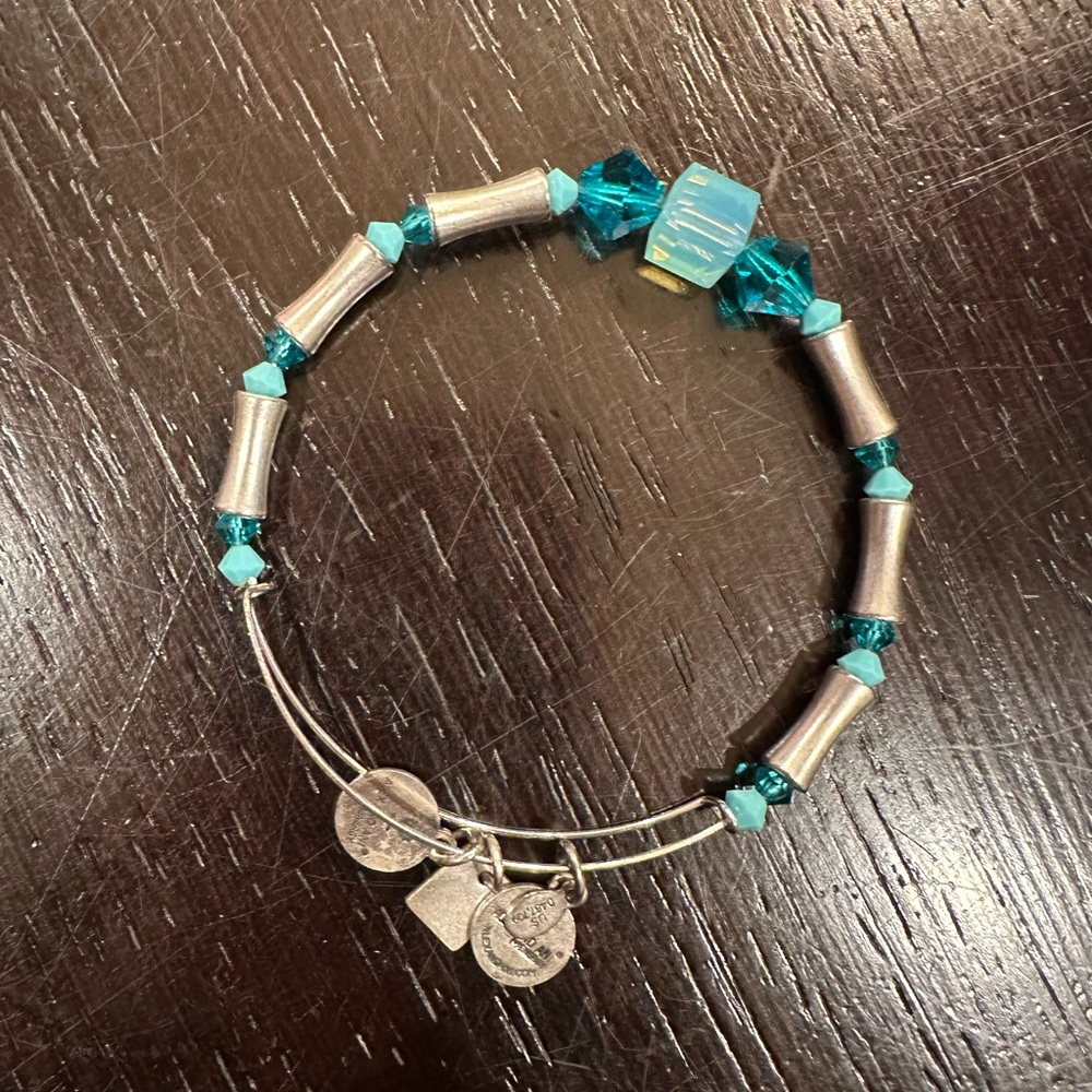 Alex and Ani bangle beaded bracelet